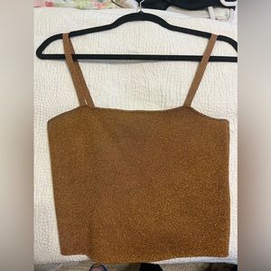 Alice and Olivia Gold Tank. Size M.